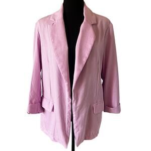 Bershka Women’s Lightweight Spring Blazer Lilac Size‎ Small Chic Career